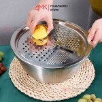 Bộ rổ kèm nạo rau củ inox 26cm
