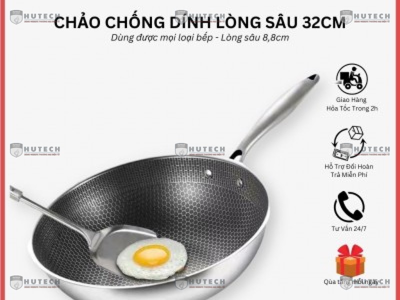 Chảo chống dính lồng sâu 32cm