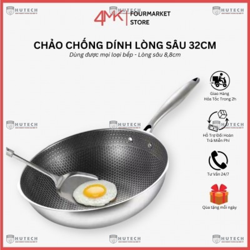 Chảo chống dính lồng sâu 32cm
